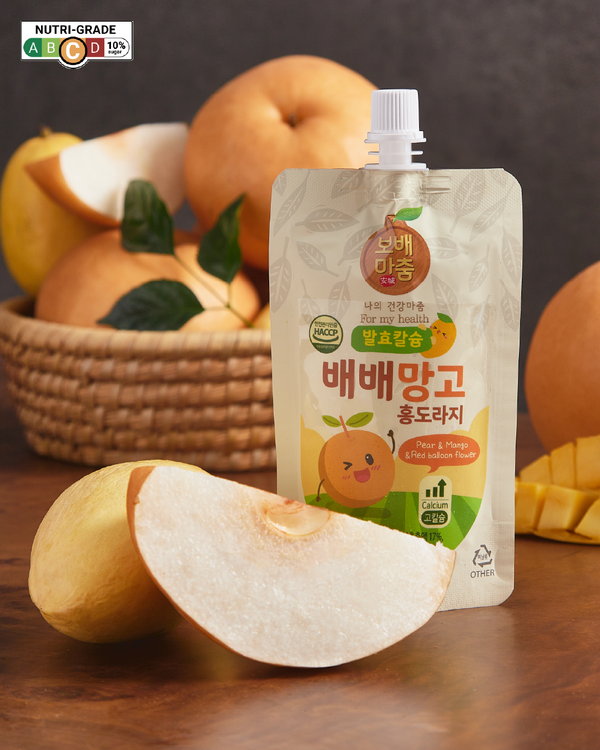 Cheongsum Bebe Mango Red Bellflower Root Juice - Pear & Fermented Calcium (30 packs)