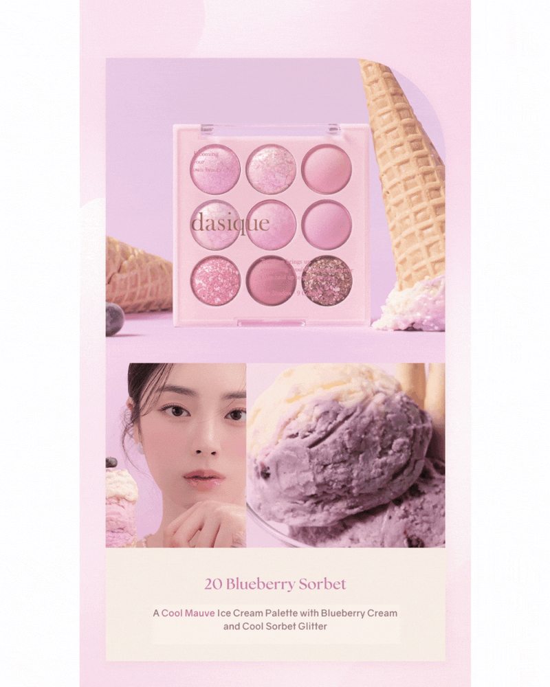 Dasique Eyeshadow Palette (Ice Cream Collection) [3 colours]