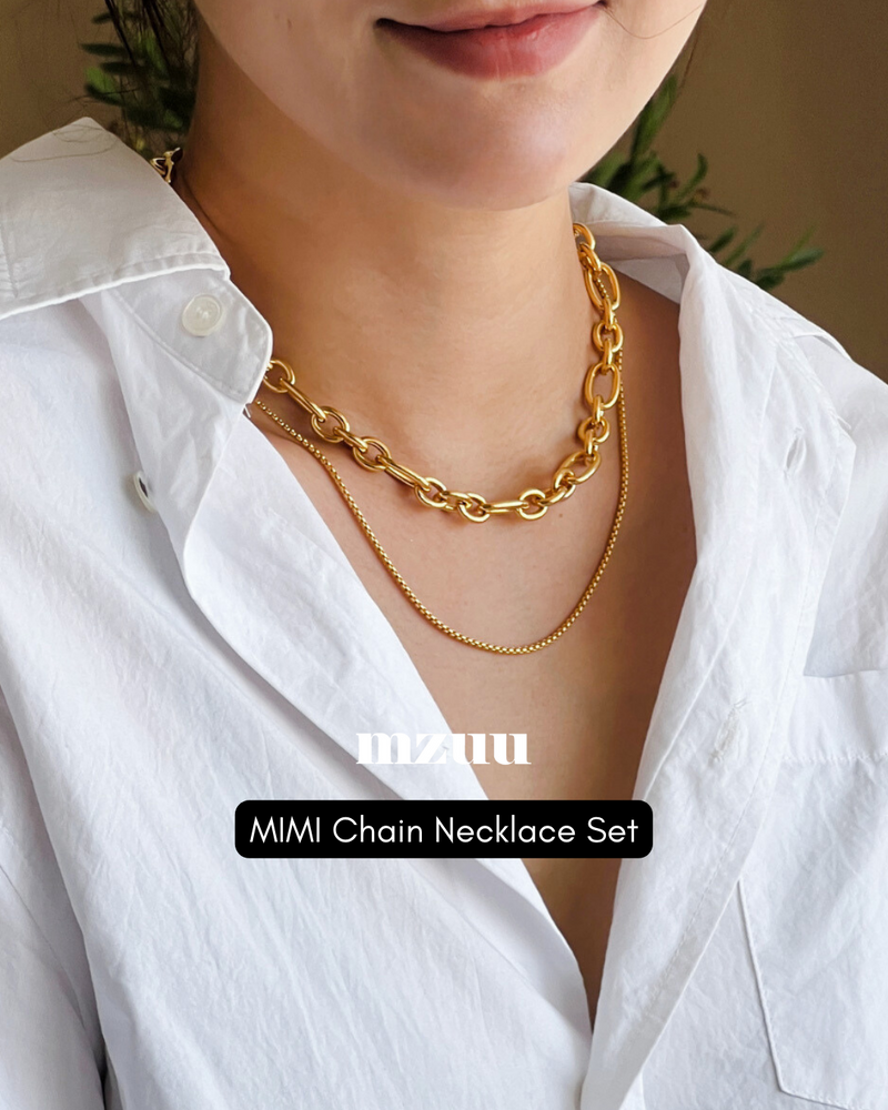 Gold pendant necklace set online