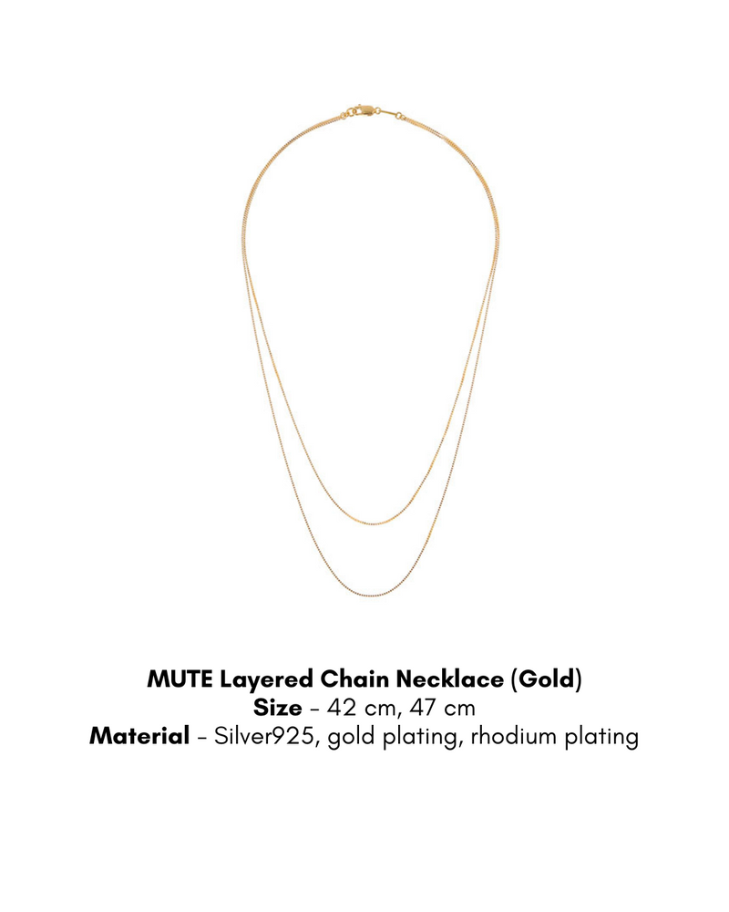 MZUU MUTE Collection Necklace & Heart Charms