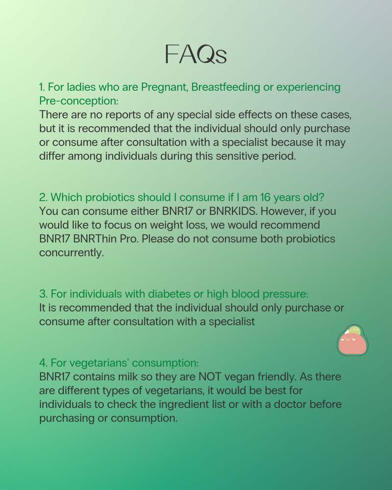 Postpartum Weight Care: BNR17 Diet Probiotics