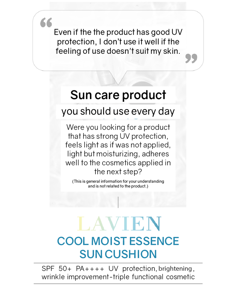 Lavien Cool Moist Essence Sun Cushion - NEW!