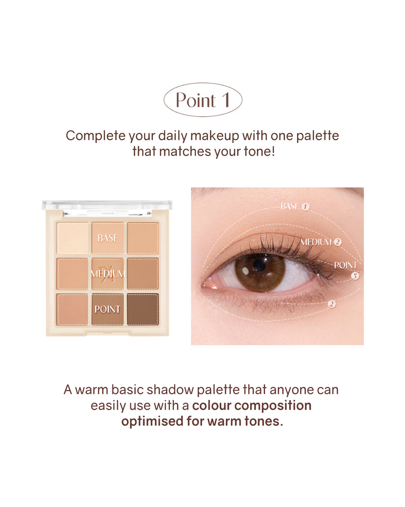 Dasique Eyeshadow Palette (12 Warm Blending)