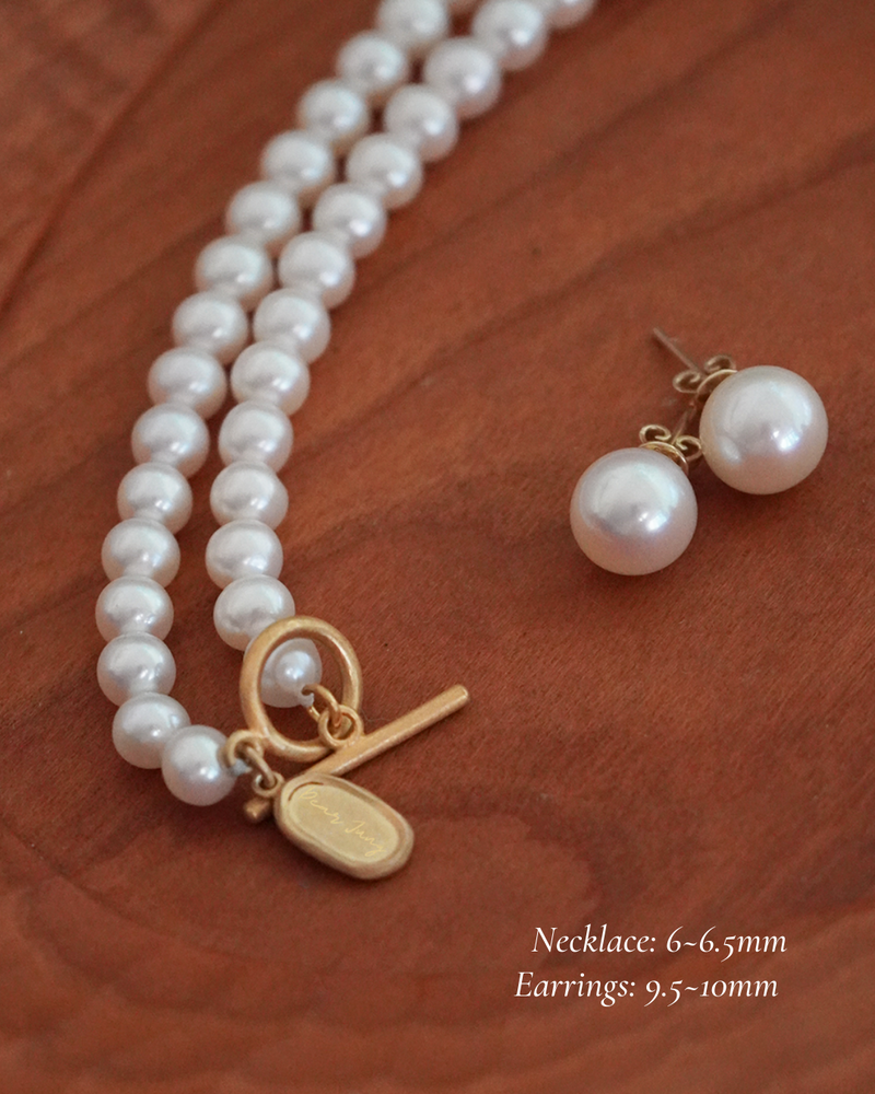 Real freshwater 2025 pearl earrings