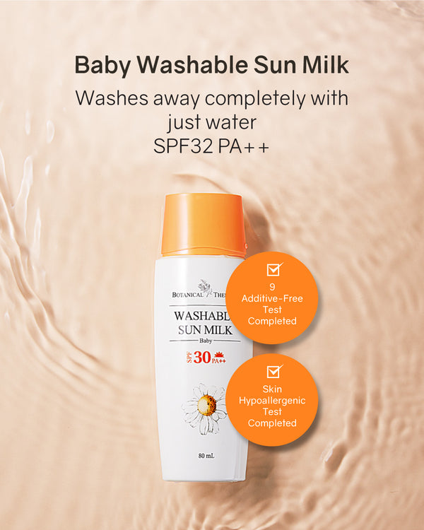 Botanical Therapy Baby Washable Sun Milk 80ml SPF32 PA++