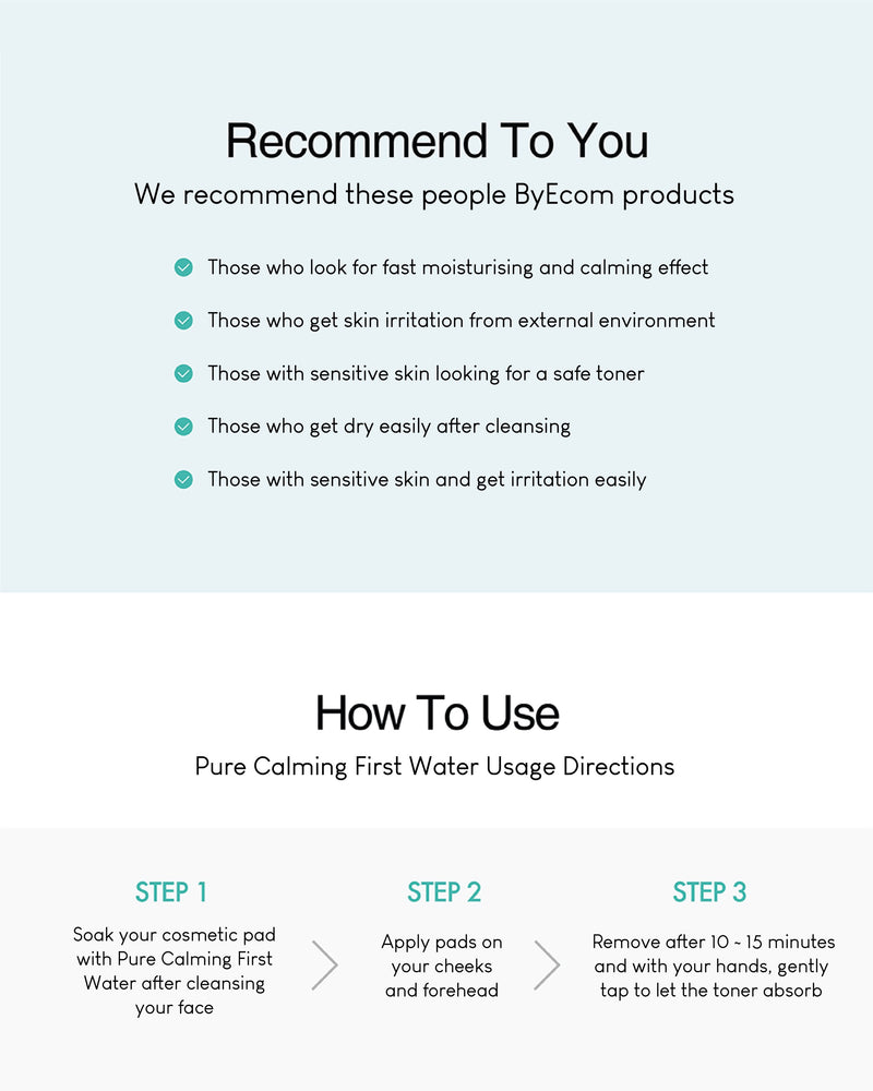 BY ECOM Pure Calming First Water