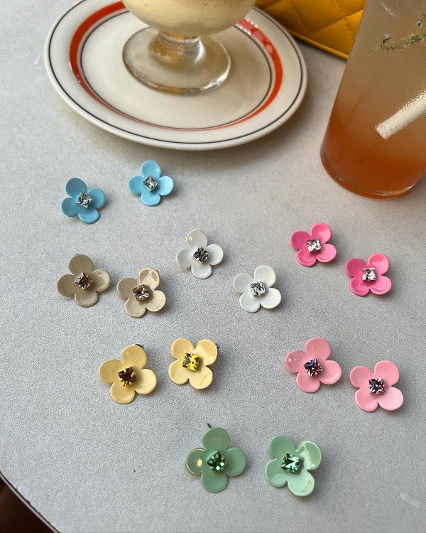 W.SEN SS2022 Petit Fiore Pop Earrings (7 Colours)