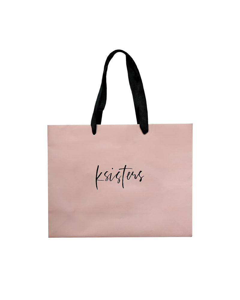 Ksisters Pink Paper Bag